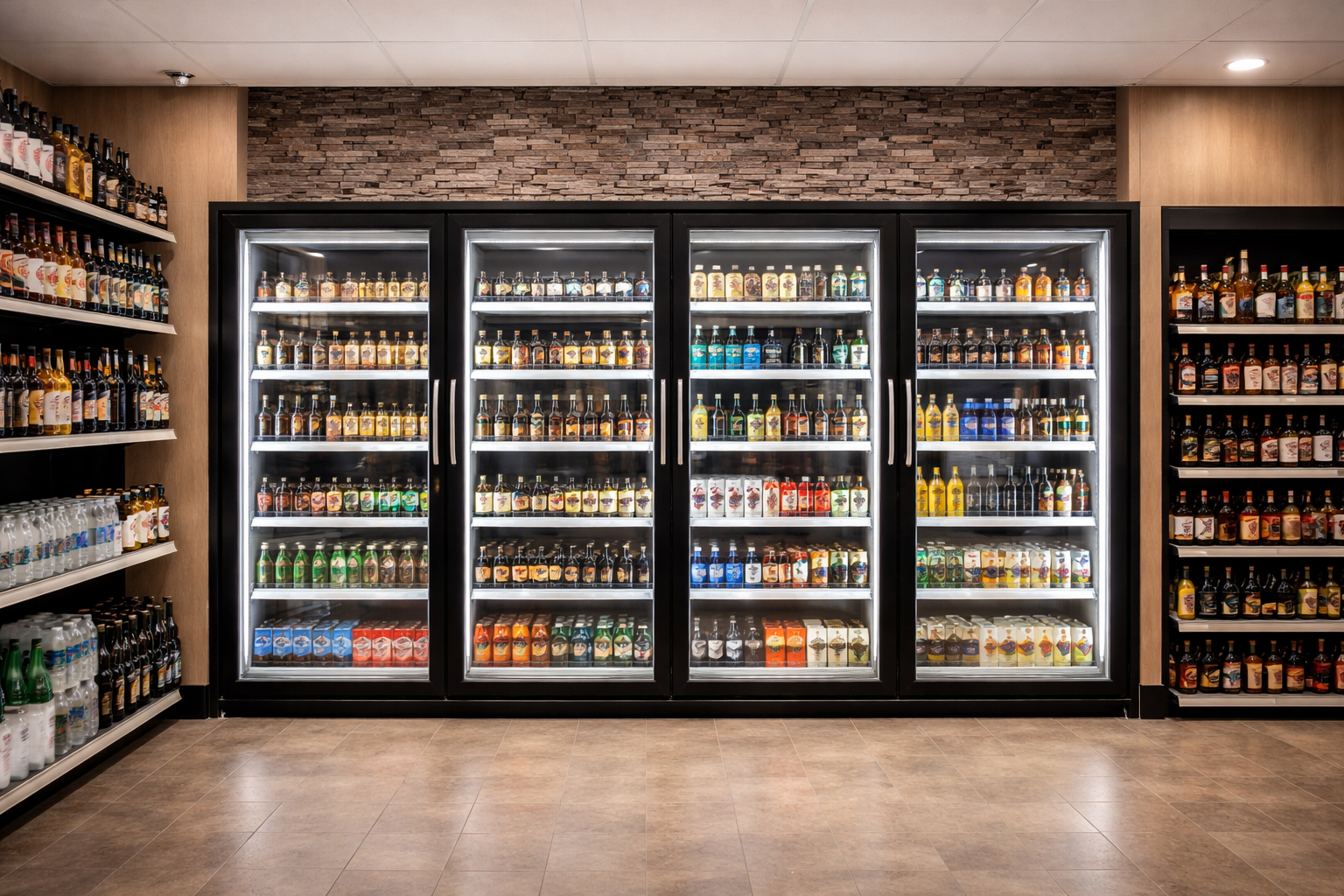 Glass Door Cooler Aisle